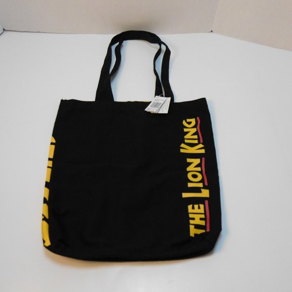 Disney The Lion King Black/ Yellow 14" Tote Bag (New) - Picture 2 of 5